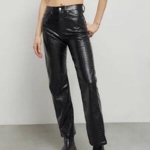 BDG Urban Outfitters Snakeskin Leather Pants NWT